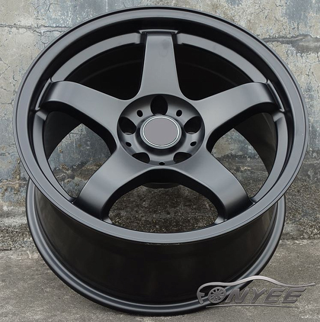 картинка Новые диски Bee*R B5 R17 J9 ET15 5x114,3 черный мат магазин  StreetTuning 