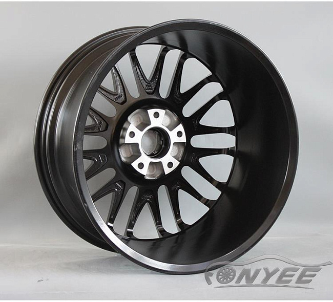 картинка Новые диски Porsche RS Spyder Designe R20 5X130 ET57 J9 черный глянец магазин  StreetTuning 