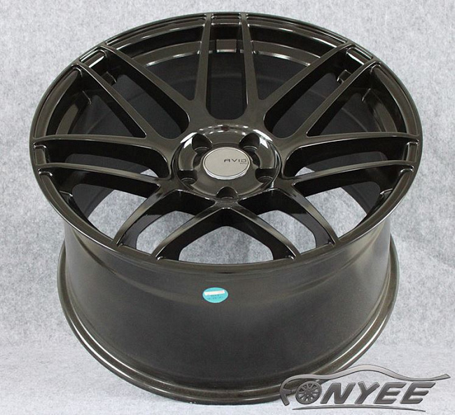 картинка Новые диски CURVA C300 R22 5х120 ET40 J10,5 черный глянец магазин  StreetTuning 