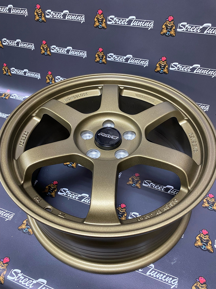 картинка Новые диски Rays TE37 R16 J7 ET35 5x100 Bronze Mat от магазина  StreetTuning