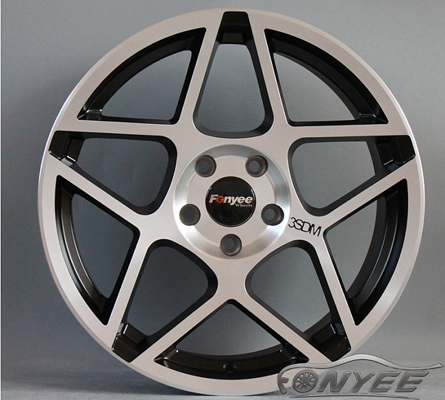 картинка Новые диски 3SDM 0.08 R17 5x114,3 ET35 J8 черные с серебром магазин  StreetTuning 