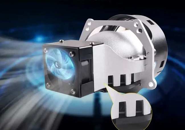 картинка Светодиодные линзы Sanvi L50 Laser, 3 дюйма 5500k магазин  StreetTuning 