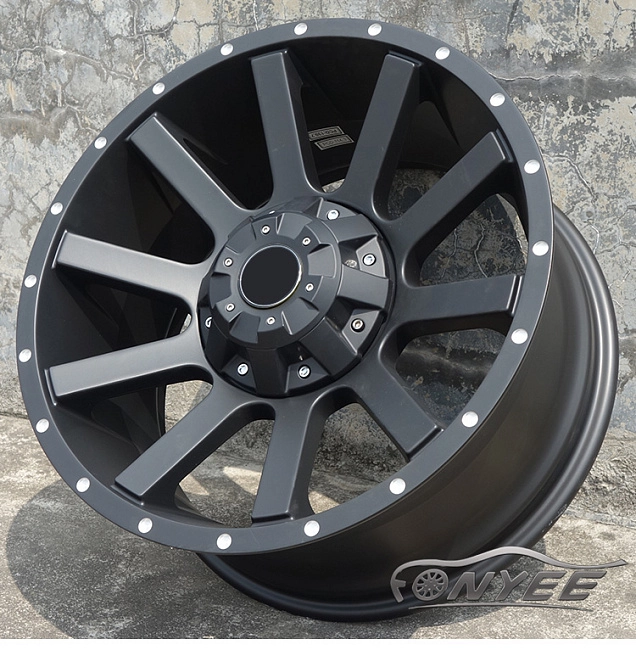 картинка Новые диски Fledermaus R18 6X139,7/6X135 ET10 J9 черный мат магазин  StreetTuning 