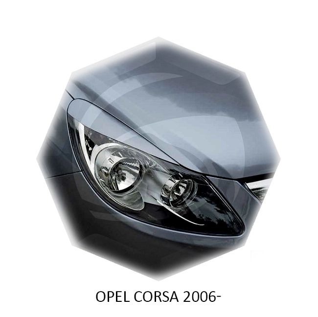 картинка Реснички на фары для  OPEL CORSA 2006-2014г магазин  StreetTuning 