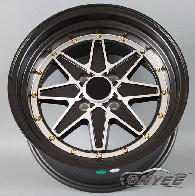 картинка Новые диски SSR Jilba Racing R15 4X100 ET20 J8,25 черный + серебро магазин  StreetTuning 