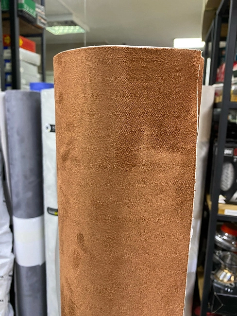 картинка Алькантара самоклеющаяся Carbins коричневая магазин  StreetTuning 