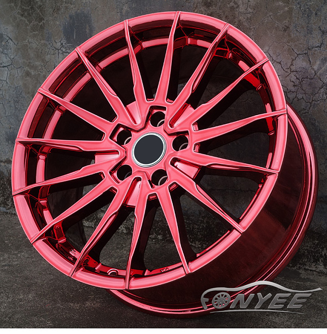 картинка Новые диски WORK URBANZONE FERVORE R18 5X114,3 ET35 J8,0 красный хром магазин  StreetTuning 