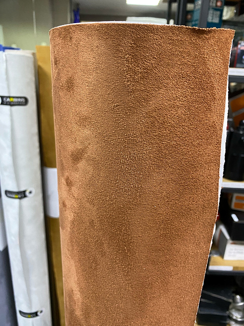 картинка Алькантара самоклеющаяся Carbins коричневая магазин  StreetTuning 