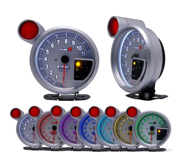 картинка Тахометр Type-R с шифт лампой 5-юймов магазин  StreetTuning 