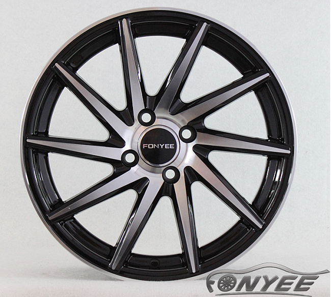 картинка Новые диски Vossen CVT-R Replica R16 4X100 ET40 J6,5 черный глянец + серебро магазин  StreetTuning 