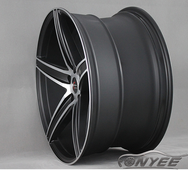 картинка Новые диски Racing hart Charge R20 5x120 ET45 J10,5 черный мат + серебро магазин  StreetTuning 