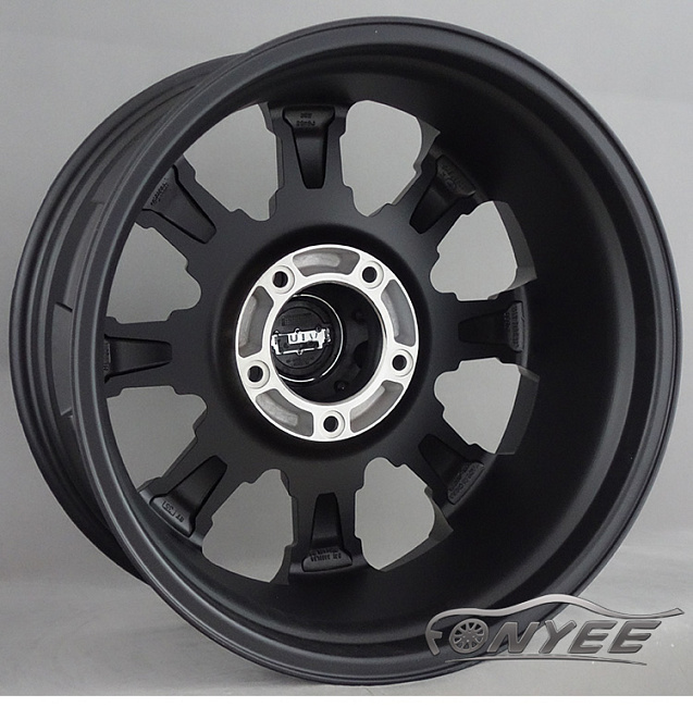 картинка Новые диски Future R17 5X114,3 ET25 J8 черный мат + серебро магазин  StreetTuning 