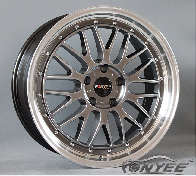 картинка Новые диски BBS LM R19 5X120 ET20 J8,5 светло черный глянец + полированная полка магазин  StreetTuning 