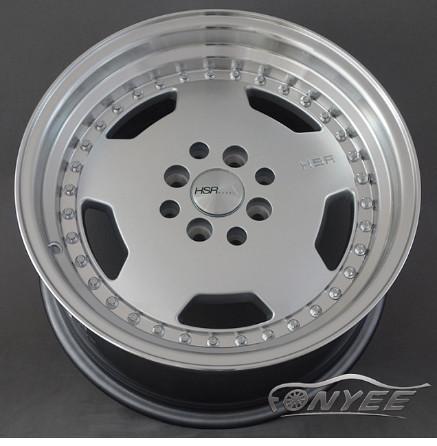 картинка Новые диски HSR R16 4x100-4x114,3 ET38 J8 серебро + полированная полка магазин  StreetTuning 