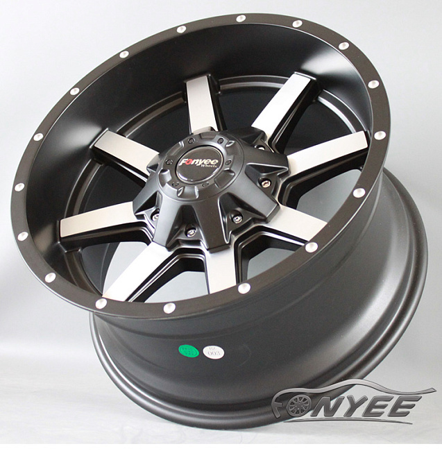 картинка Новые диски DFD 408 R17 5x114,3 ET-10 J9 черный + серебро магазин  StreetTuning 