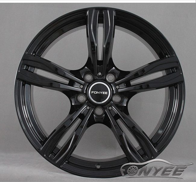 картинка Новые диски BMW F10 style R19 5x120 ET35 J9,5 черный глянец магазин  StreetTuning 