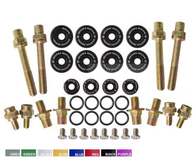 картинка Болты с шайбами крышки клапанов Epman для Honda, черные магазин  StreetTuning 