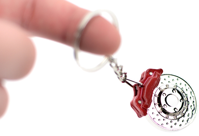 картинка Брелок тормозной диск красный магазин  StreetTuning 