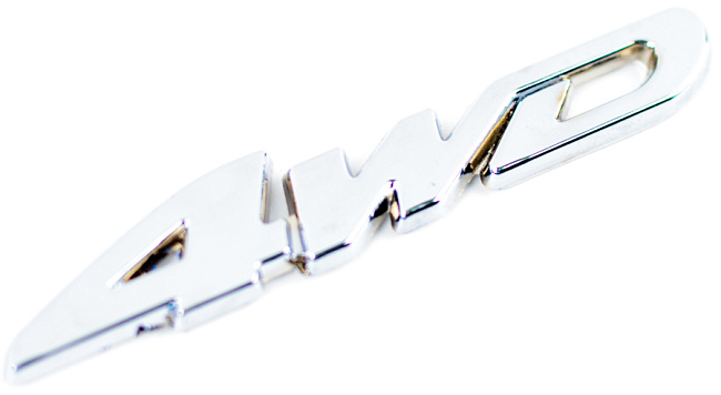 картинка Металлический шильдик с логотипом "4 WD" магазин  StreetTuning 