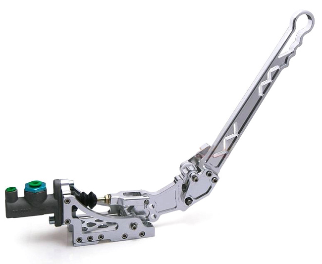 картинка Вертикальный гидравлический ручник Group N Cars, серебряный магазин  StreetTuning 