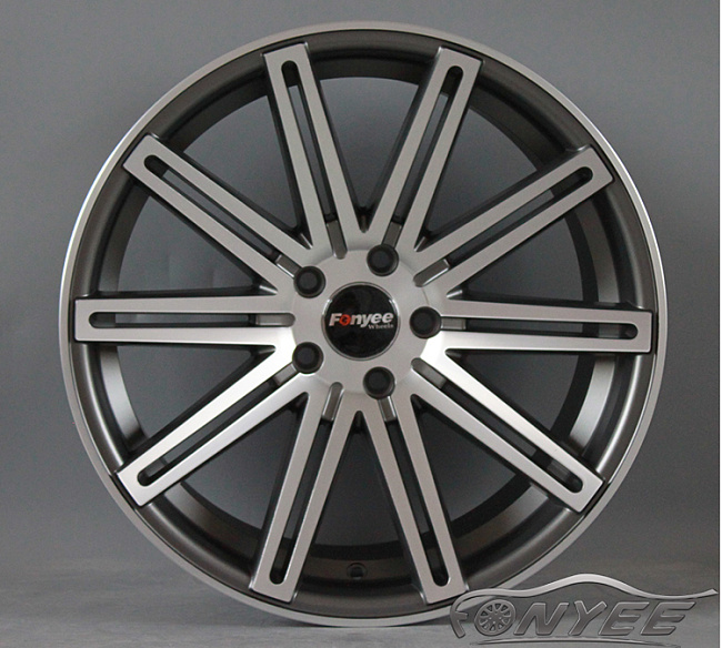 картинка Новые диски Vossen CV4 Replica R19 5X112 ET38 J9,5 серый мат + серебро магазин  StreetTuning 