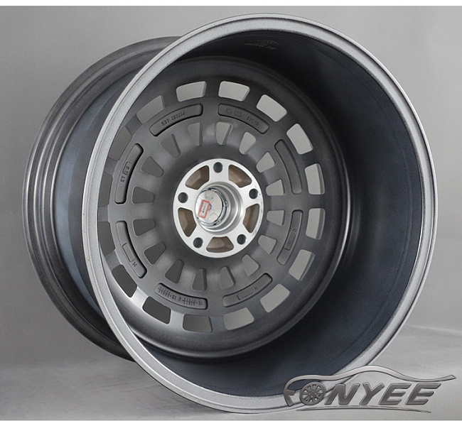 картинка Новые диски ESM 015 R19 5x120 ET25 J11 серебро + золотистые болтики магазин  StreetTuning 