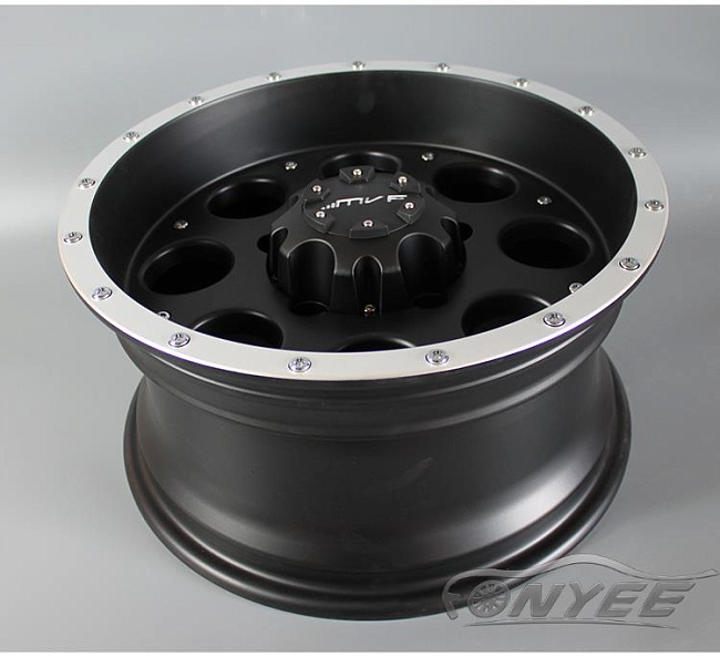 картинка Новые диски MVF-962 R16 5X150 ET-15 J8 черный мат + серебро магазин  StreetTuning 