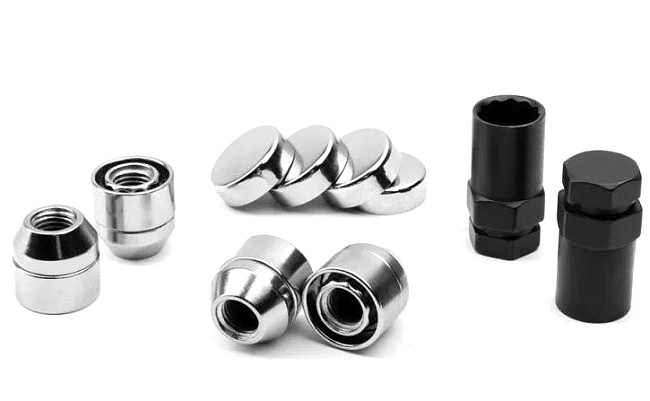 картинка Комплект секретных гаек 12x1.25, 23.5 мм, конус. - 416444SX2-2Key магазин  StreetTuning 
