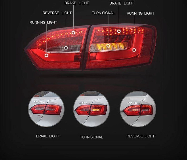 картинка Фары задние Volkswagen Jetta 2011-2015 магазин  StreetTuning 
