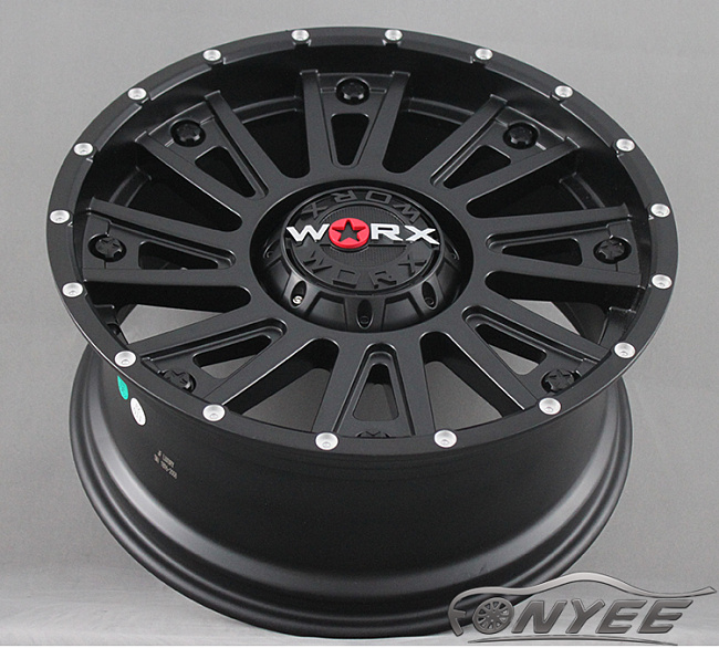 картинка Новые диски Worx 810 R20 6X139,7 ET18 J9 черный мат магазин  StreetTuning 