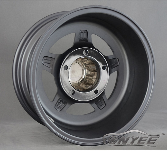 картинка Новые диски MVF-955 R15 5X139,7 ET-10 J7 серые + полированная полка магазин  StreetTuning 