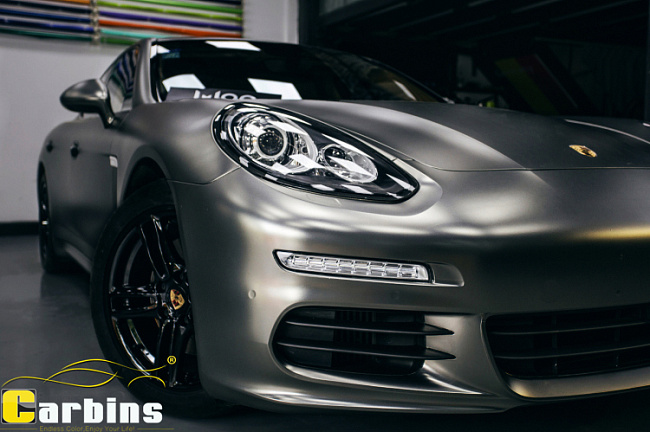 картинка Матовый хром металлик Carbins USA темно серый (1.52м х 18м) магазин  StreetTuning 