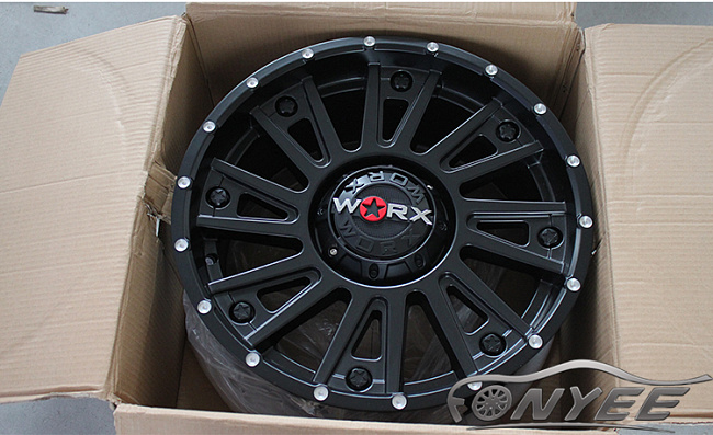 картинка Новые диски Worx 810 R20 6X139,7 ET18 J9 черный мат магазин  StreetTuning 