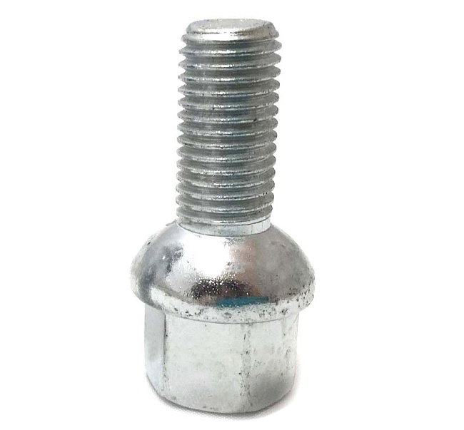 картинка Колесный болт Starleks M12x1.5 высота 24 мм, сфера, ключ 17 мм, цинк магазин  StreetTuning 