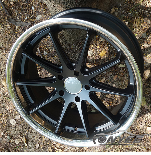 картинка Новые диски Aversus Aurelia R19 J9,5 ET+40 5x114,3 черный + хром полка магазин  StreetTuning 