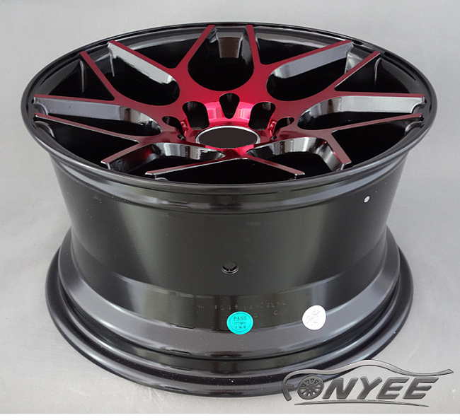 картинка Новые диски Vossen VPS-315T R15 4X100/4X114,3 ET25 J8 черный + красный магазин  StreetTuning 