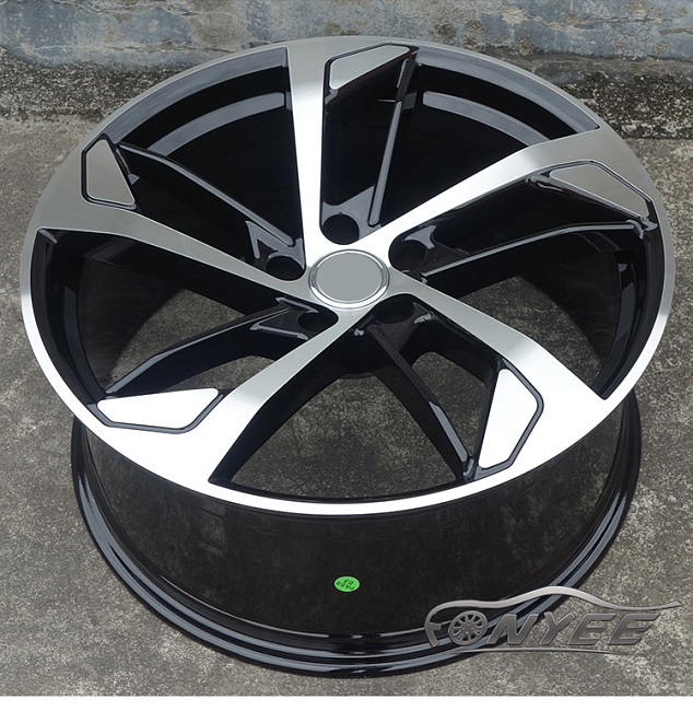 картинка Новые диски Audi style 139 R20 5x112 ET33 J9 черный + серебро магазин  StreetTuning 