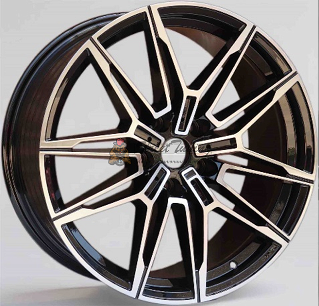 картинка Диски  Powcan BK5938 R20 J9,5 ET38 5X120 black+polished магазин  StreetTuning 