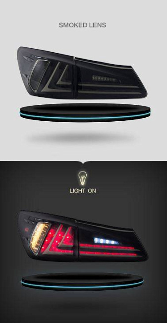 картинка Задние фары для Lexus IS250 2006-2012 г магазин  StreetTuning 