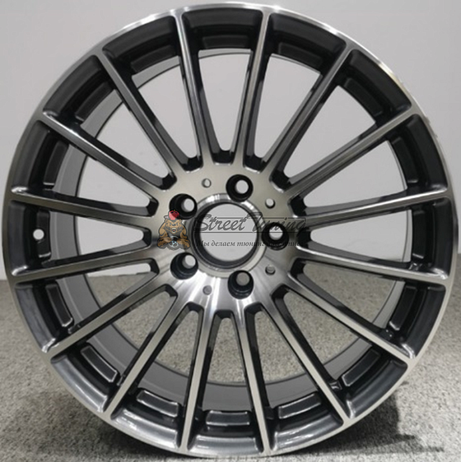 картинка Диски AMG FBX248 R18 J8 ET43 5X112 gray+polished магазин  StreetTuning 