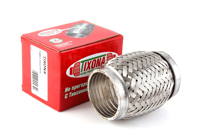 картинка Гофра глушителя Tixona (трехслойная) 50*100 магазин  StreetTuning 