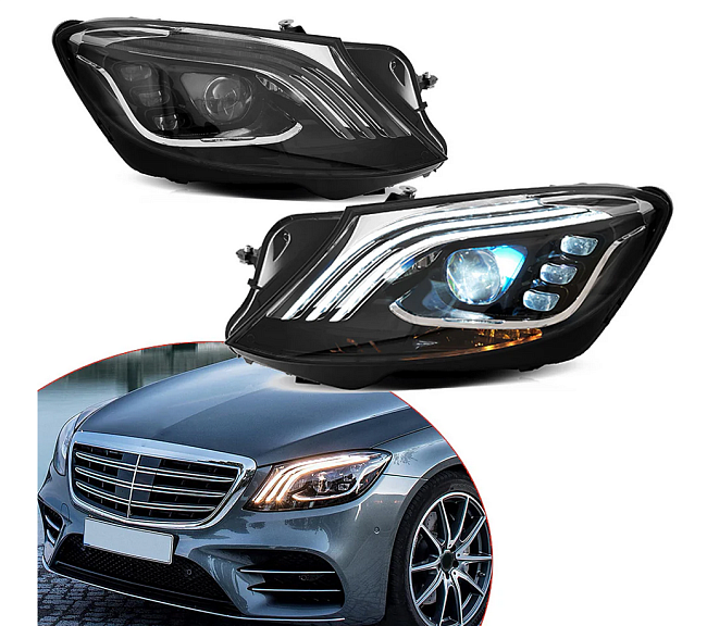 картинка Передние светодиодные фары VLAND для Mercedes Benz S-Class W222 магазин  StreetTuning 