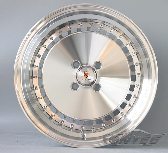 картинка Новые диски Stuttgart ST4 R15 4X100 ET15 J8, серебряные магазин  StreetTuning 