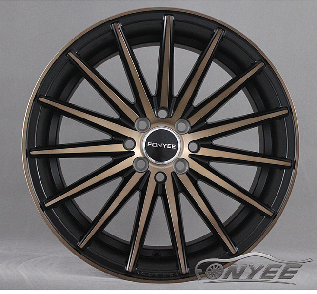 картинка Новые диски Vossen VFS2 Replica R17 4X114,3/4X100 ET42 J7,5 черный глянец + красный магазин  StreetTuning 