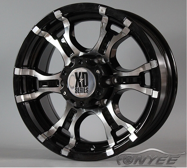 картинка Новые диски XD series R16 6X139,7 ET10 J7 черный глянец + серебро магазин  StreetTuning 