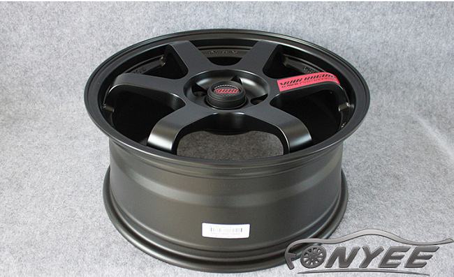 картинка Новые диски Rays TE37 R18 5X100 ET40 J8 черные матовые магазин  StreetTuning 