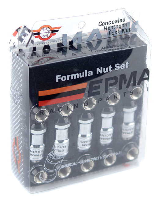 картинка Комплект гаек Epman Formula Wheels, черные М12 х 1.5 магазин  StreetTuning 