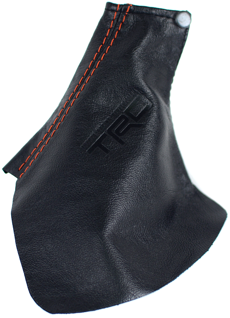 картинка Чехол на ручник для  Toyota MARKII 90 TRD , Кожа, красная строчка магазин  StreetTuning 