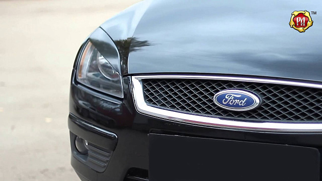 картинка Ford Focus II 2005—2008 Накладки на передние фары (реснички) компл.-2 шт. Вариант 2 магазин  StreetTuning 