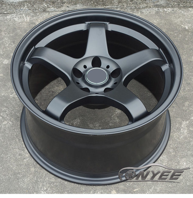 картинка Новые диски Bee*R B5 R17 J9 ET15 5x114,3 черный мат магазин  StreetTuning 